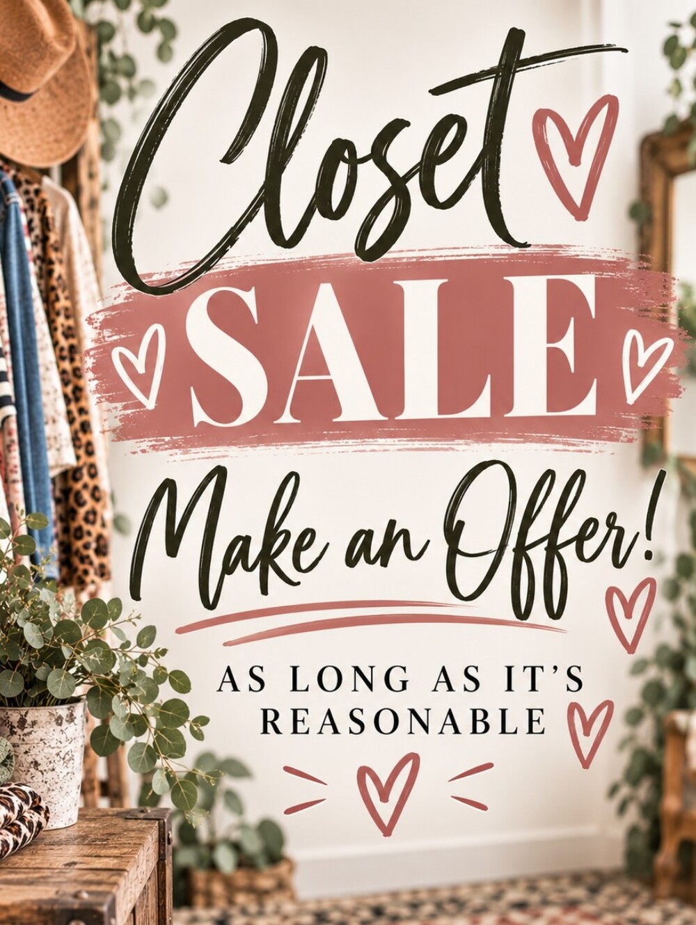 CLOSET SALE!!!